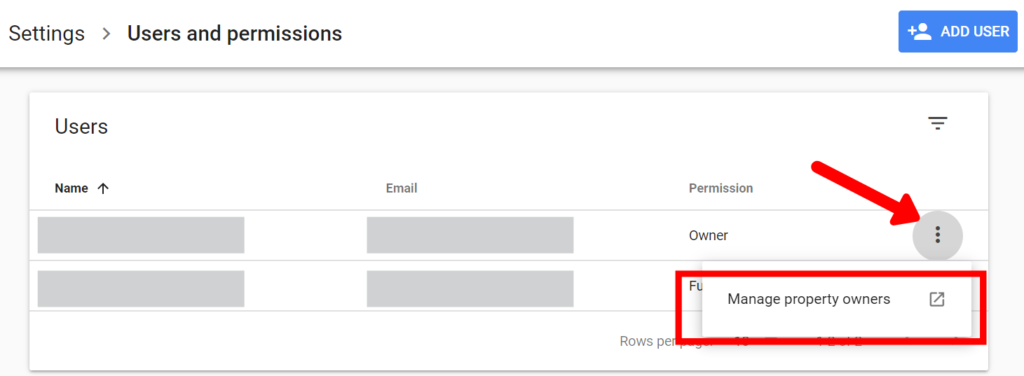 How to navigate to Google Webmaster Central in the users and permissions section of Google Search Console