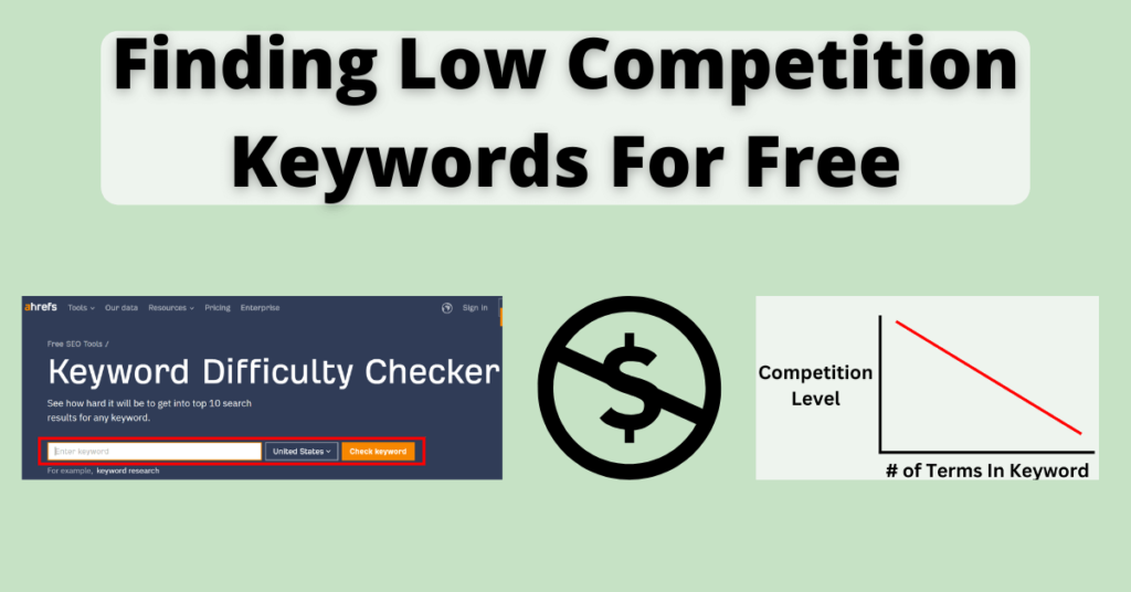 Finding Low Competition Keywords For Free.